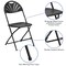Emma and Oliver 2 Pack Wedding Party Event Fan Back Plastic Folding Chair Home Office